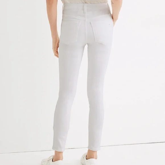 Madewell White 10” High Rise Skinny Crop Jeans NWT - Picture 4 of 10